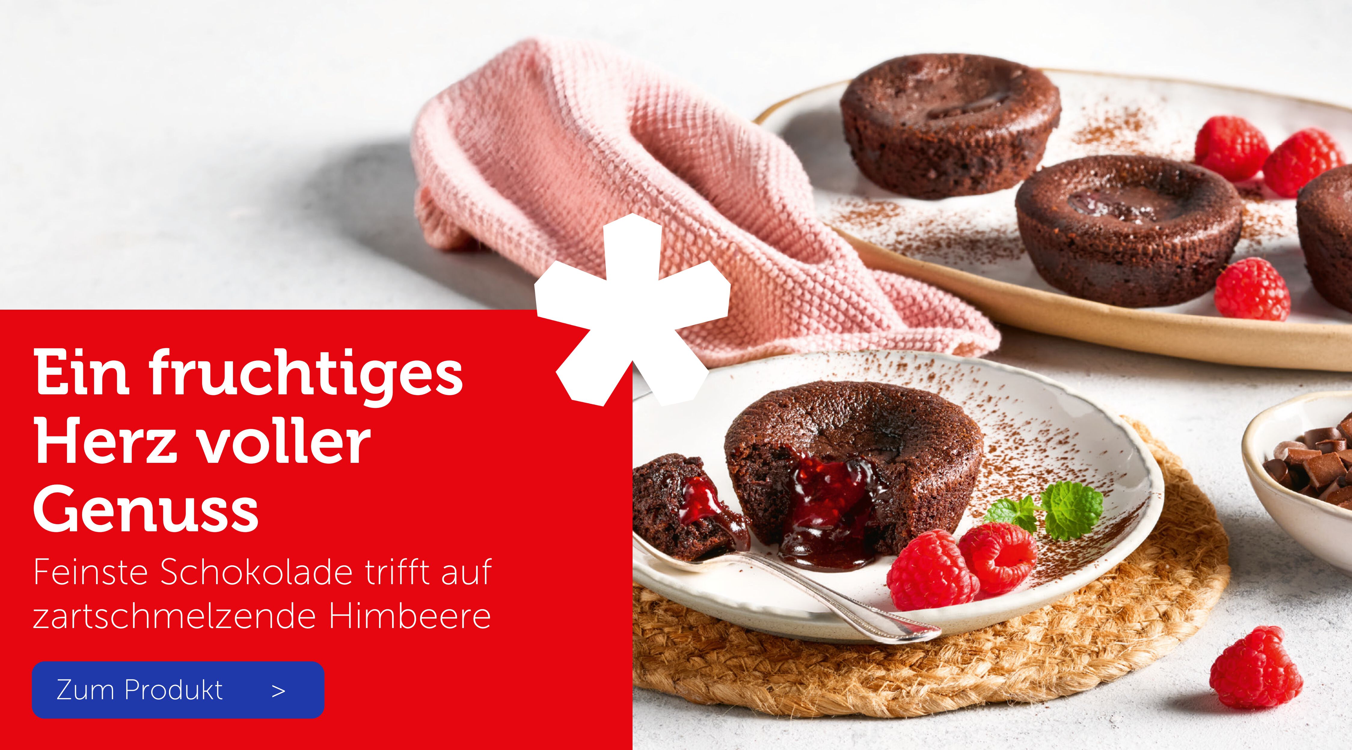 Ein fruchtiges Herz voller Genuss - Coeur coulant framboise 